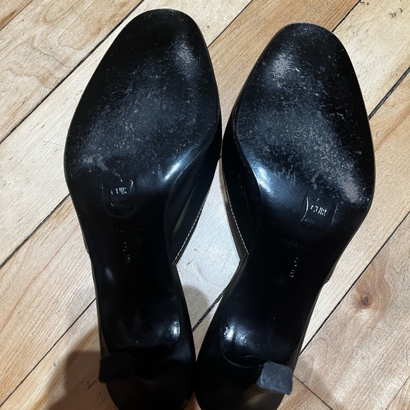 Charles David Black Buckle Kitten Heels Sz 8B - Picture 4 of 5